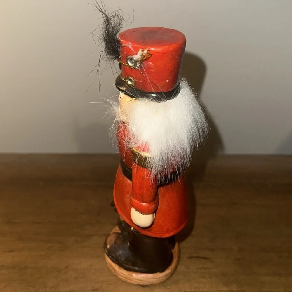 Vintage Faux Terra Cotta Soldier Christmas Nutcracker